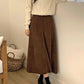 Pleated long skirt