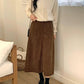 Pleated long skirt