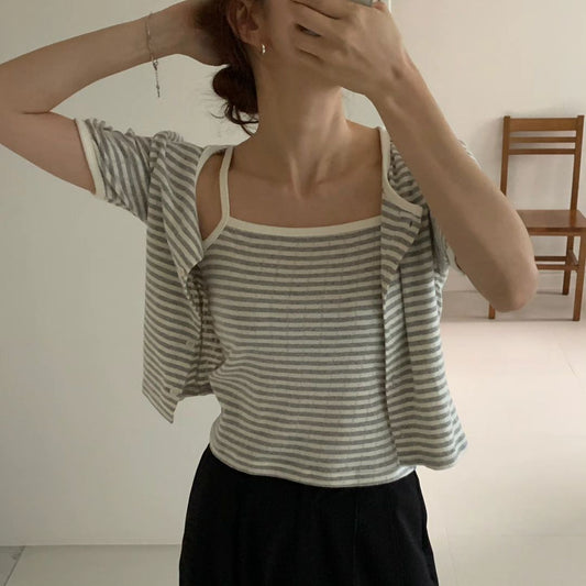 Striped Top Set