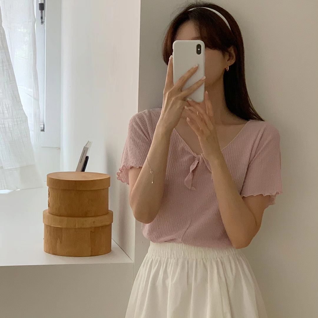 Harin Ribbon Linen T-Shirt