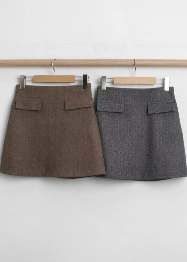 Folding Mini Skirt Pants